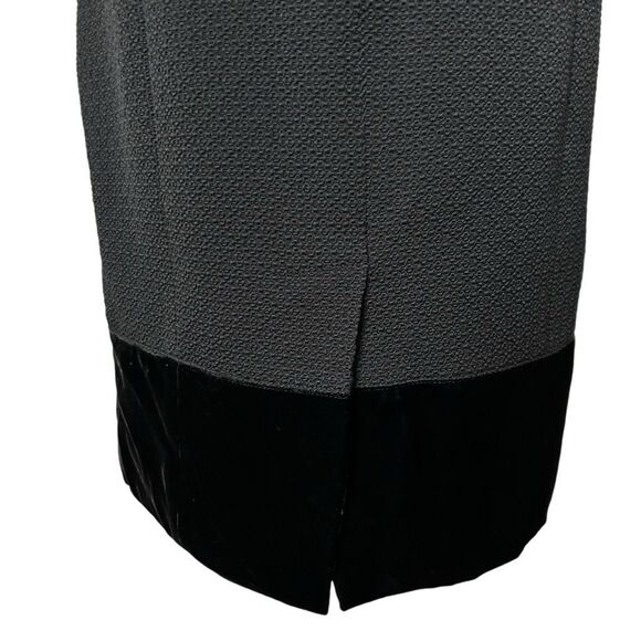 Etro Midi Velvet Trim Dress Black Size 40 IT 4 US workwear office event - Picture 4 of 6